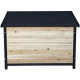 Cuccia in legno termotrattato FSC 116x76x82cm per cani di grossa taglia - Shelty Pet