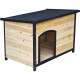 Cuccia in legno termotrattato FSC 116x76x82cm per cani di grossa taglia - Shelty Pet
