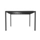 Pergola bioclimatica autoportante motorizzata in alluminio antracite 4x3m - con telecomando - X-METAL
