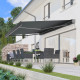 Tenda motorizzata 300x250 cm LEDY antracite telo poliestere antracite - X-METAL