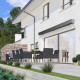 Tenda da sole motorizzata 450x300cm LEDY antracite telo poliestere antracite - X-METAL