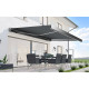 Tenda da sole motorizzata 500x300cm LEDY antracite telo poliestere antracite - X-METAL