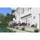 Tenda da sole motorizzata 500x300cm LEDY antracite telo poliestere antracite - X-METAL