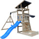 Scivolo in legno termo trattato SAGAZ con 2 altalene - Abracadaprout