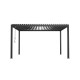 Pergola bioclimatica autoportante DOBLA in alluminio con doppie alette  antracite 4x3m - X-METAL