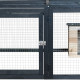 Recinto per tartarughe in legno termotrattato FSC 120x110x50cm + rifugio - Shelty Pet
