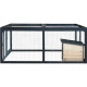 Recinto per tartarughe in legno termotrattato FSC 120x110x50cm + rifugio - Shelty Pet