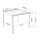 Pergola autoportante con telo retrattile motorizzato in alluminio antracite 3x3m - X-METAL