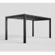 Pergola autoportante con telo retrattile motorizzato in alluminio antracite 3x4m - X-METAL