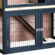 Gabbia da esterno in legno FSC termotrattato 101x55x100cm - Shelty Pet