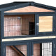 Gabbia da esterno in legno FSC termotrattato 101x55x100cm - Shelty Pet