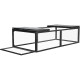 Gabbia in legno FSC e rete regolabile 180x90cm - Shelty Pet