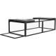 Gabbia in legno FSC e rete regolabile 180x90cm - Shelty Pet