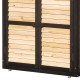 Tavolo di preparazione con contenitore in legno FSC termotrattato 87x45x120 cm - Arbor