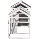 Pollaio in legno termotrattato FSC 224x81x107cm con tetto in PVC per 4-6 polli – Shelty Pet