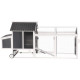 Pollaio in legno termotrattato FSC 224x81x107cm con tetto in PVC per 4-6 polli – Shelty Pet