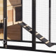 Pollaio in legno termotrattato FSC 200x75,5x103cm con tetto in feltro bitumato per 4-5 galline – Shelty Pet