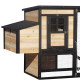Pollaio in legno termotrattato FSC 200x75,5x103cm con tetto in feltro bitumato per 4-5 galline – Shelty Pet