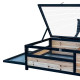 Recinto per tartarughe da interno o esterno in legno FSC termotrattato 97x57x33cm - Shelty Pet