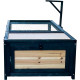 Recinto per tartarughe da interno o esterno in legno FSC termotrattato 97x57x33cm - Shelty Pet
