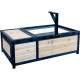 Recinto per tartarughe da interno o esterno in legno FSC termotrattato 97x57x33cm - Shelty Pet