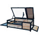 Recinto per tartarughe da interno o esterno in legno FSC termotrattato 97x57x33cm - Shelty Pet