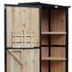 Armadio da giardino in legno termotrattato e laccato FSC 69x52x142cm - Arbor
