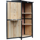 Armadio da giardino in legno termotrattato e laccato FSC 69x52x142cm - Arbor