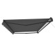 Tenda da sole motorizzata 350x250cm EASY antracite telo poliestere antracite - X-METAL
