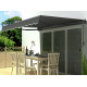 Tenda da sole motorizzata 350x250cm EASY antracite telo poliestere antracite - X-METAL