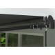 Tenda da sole motorizzata 350x250cm EASY antracite telo poliestere antracite - X-METAL