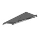 Tenda da sole manuale 395x300cm DECO antracite telo in poliestere antracite - X-METAL
