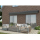 Tenda da sole motorizzata 350x250cm DECO antracite telo poliestere antracite - X-METAL