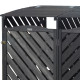 Copri pattumiera doppio in legno FSC termotrattato - Arbor