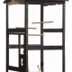 Voliera da esterno o interno in legno FSC termotrattato 89x65x176cm - Shelty Pet
