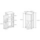 Armadio da giardino in legno termotrattato e laccato FSC 69x52x142cm - Arbor