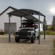 Tettoia in alluminio grigio e policarbonato 1 auto 15.6m² Arcadia Alpine 4300 - Canopia by Palram