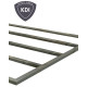 Casetta per biciclette in legno grigio terra 4,6 m² - per 4 biciclette - Karibu