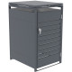 Copertura per cassonetti in acciaio zincato antracite per pattumiera da 240 l - X-METAL