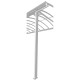 Pluviali per grondaie bianchi per tettoie per camper - set da 2 - X-METAL