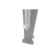 Pluviali per grondaie bianchi per pergole per terrazzi profonde 4 m - set da 2 - X-METAL