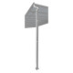 Pluviali per grondaie bianchi per pergole per terrazzi profonde 4 m - set da 2 - X-METAL