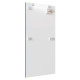 Pannello antracite predisposto per allacciamenti elettrici con prese EU e luce LED - Everbox