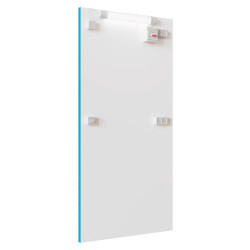 Pannello antracite predisposto per allacciamenti elettrici con prese EU e luce LED - Everbox