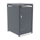 Copertura per cassonetti in acciaio zincato antracite per pattumiera da 240 l - X-METAL