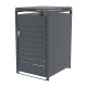 Copertura per cassonetti in acciaio zincato antracite per pattumiera da 240 l - X-METAL