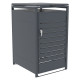 Copertura per cassonetti in acciaio zincato antracite per pattumiera da 240 l - X-METAL