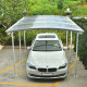 Tettoia auto in alluminio bianco 3x5,05m e policarbonato 6mm X-METAL