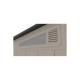 Casetta da giardino Sunlife HDPE 6,5 ​​m² a pendenza singola crema e grigio + pavimento - JOBU