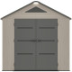 Casetta da giardino Sunlife HDPE 6,15 m² crema e grigio + pavimento - JOBU